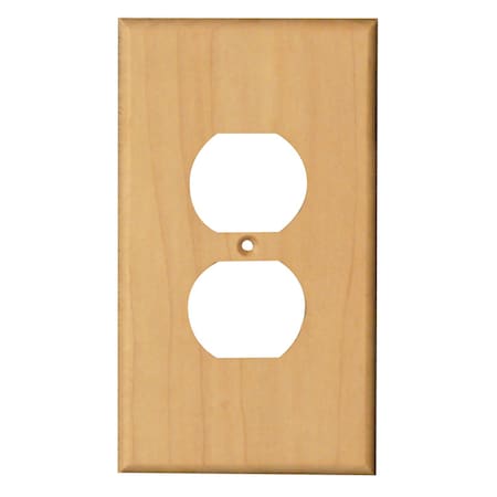 5 3/8 X 3 1/8 Traditional Duplex Outlet Cover In Red Oak